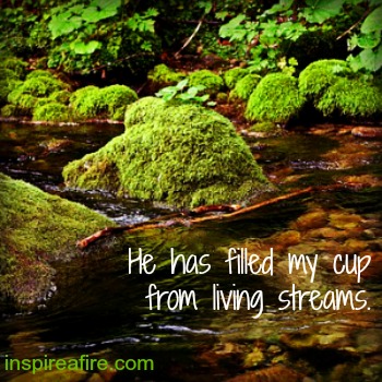 A stone smoothed by flowing river reminds me of God's faithfulness.